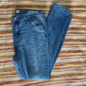 lightwash skinny jeans from pacsun.